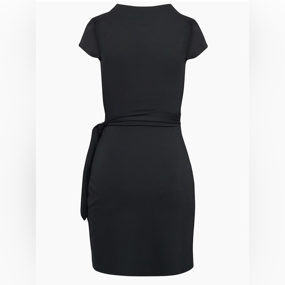 Wilfred New Lune Black Wrap With side ties Mini Dress XL Double-Layer Body - Picture 5 of 16